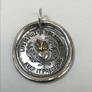 Waxing poetic pendant.